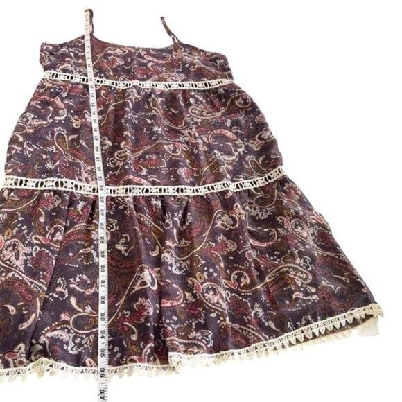 Hayden Los Angeles | Paisley Print Spaghetti Strap Dress Size Medium - Picture 11 of 15